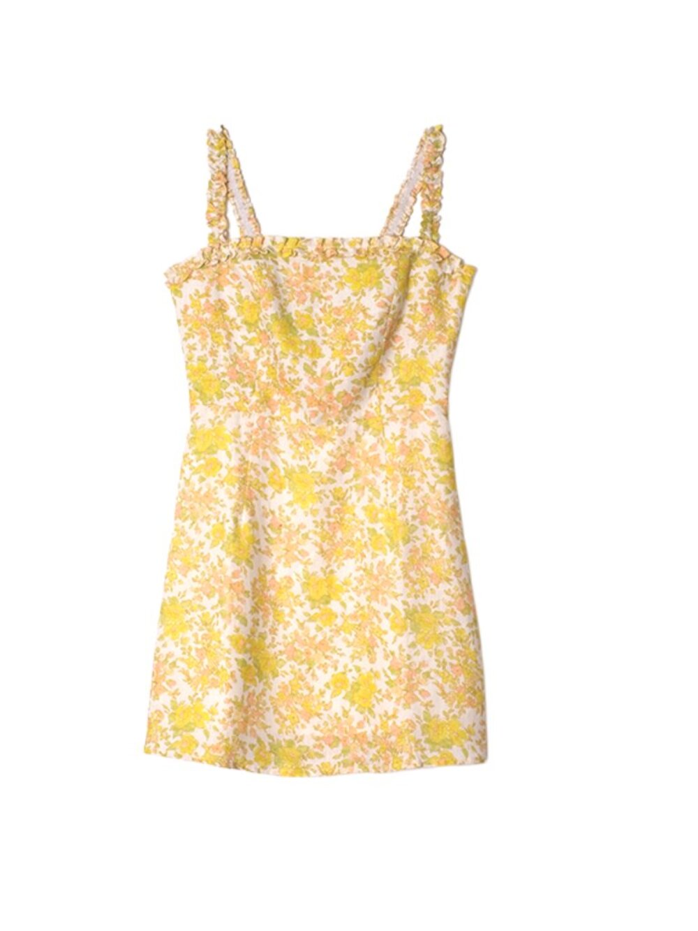 Rosie Posie Linen Floral Print Mini Dress S/M/L